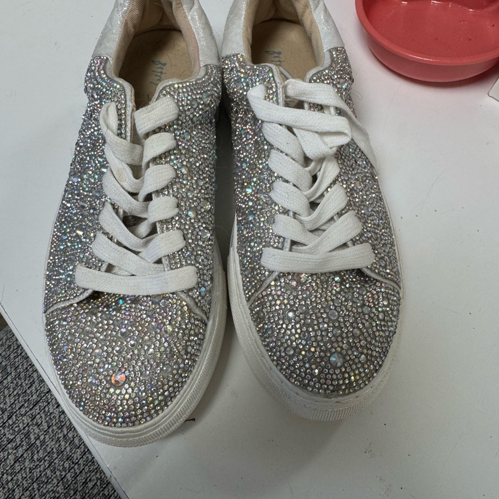 Sparkling Rhinestone Sneakers - image 1
